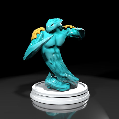 Water elemental (Pose 3) — water-creature — Statue by H3llcreator