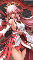 Yae Miko — genshin impact — Statue by Bulkamancer