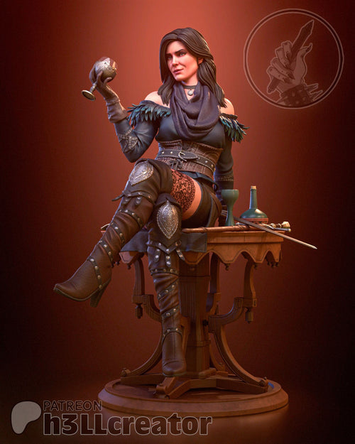 Yennefer — the witcher — Statue by H3llcreator