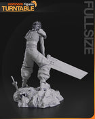 Zack Fair — Final Fantasy VII — Statue by NomNom