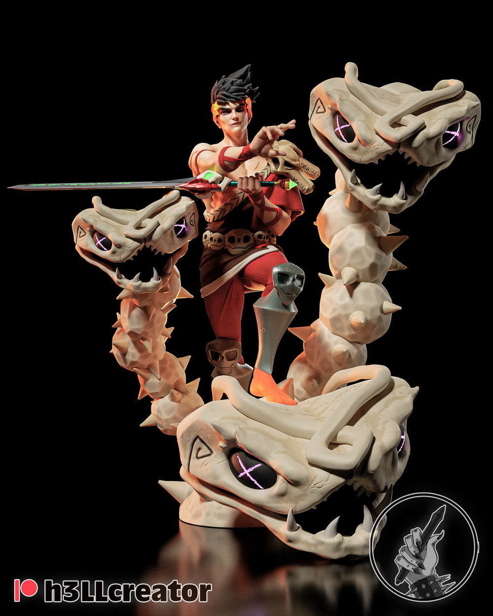 Zagreus — greek-mythology — Statue by H3llcreator