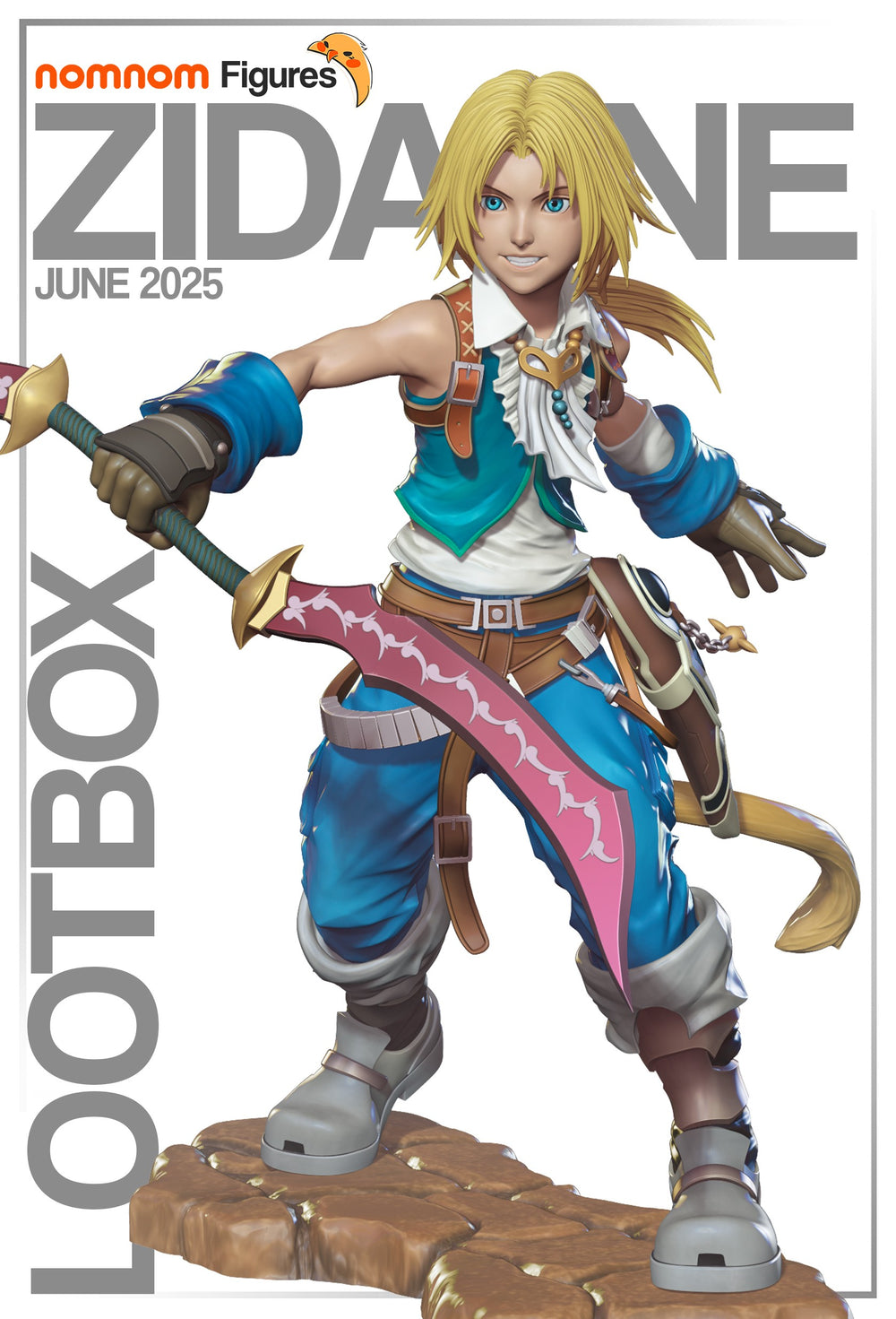 Zidane Tribal — Final Fantasy IX — Statue by NomNom