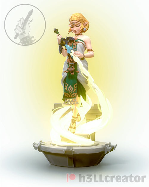 Zelda — Statue by H3llcreator