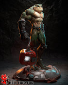 Zitz — battletoads — Statue by H3llcreator