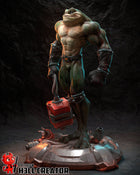Zitz — battletoads — Statue by H3llcreator