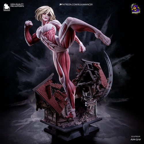 Female Titan — Attack on Titan — Statue by Bulkamancer